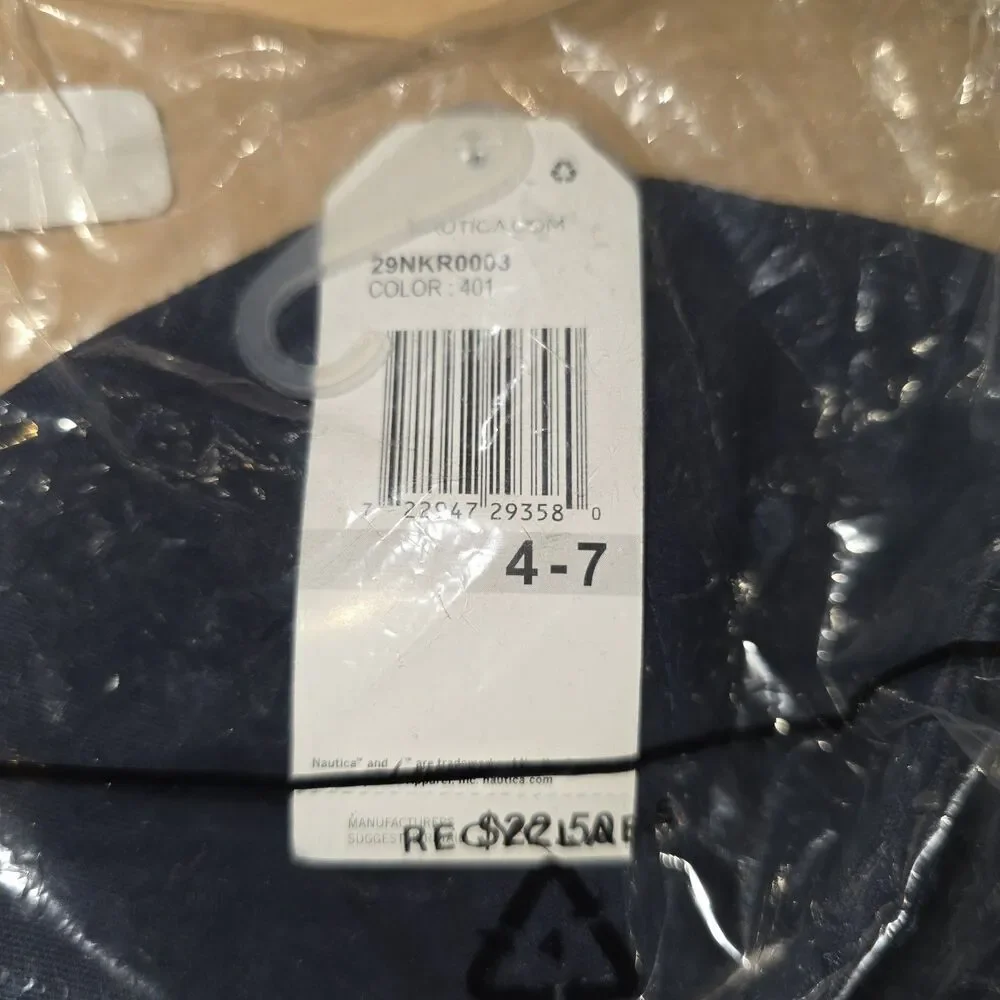 Nautica Hat Kids 4-7 Blue